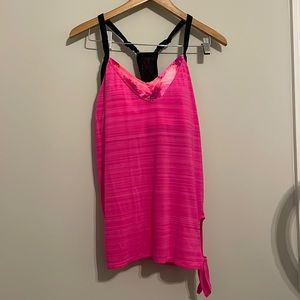 ZEROXPOSUR Swimwear Tankini Top with Side Knot Women's Size L NWT